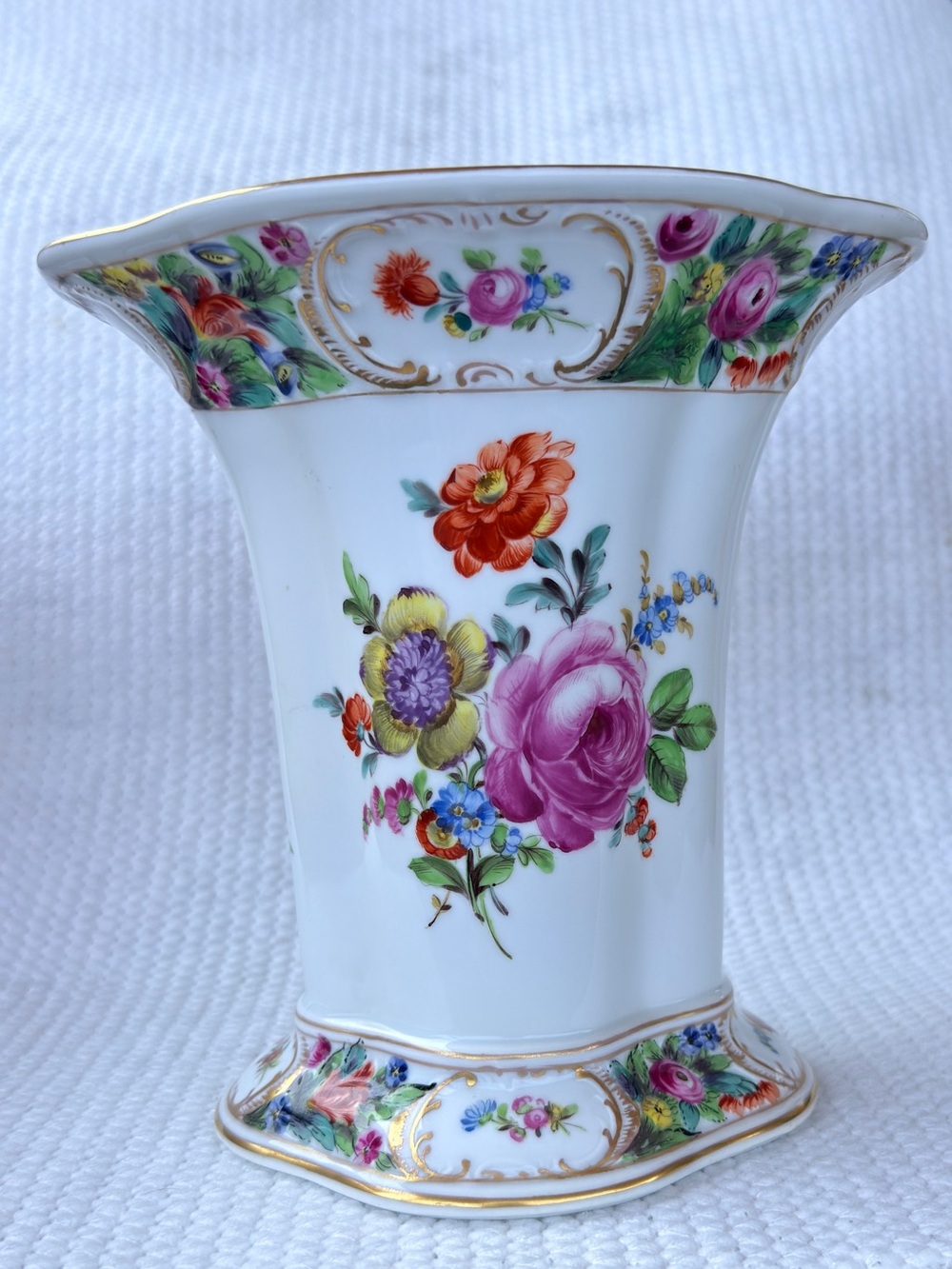 Dresden Germany Floral Vase